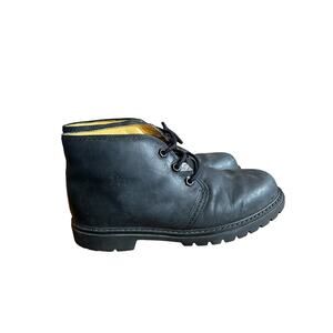 Havana Joe Black Leather Classic Chukka Ankle Boots Women's Size 39 Natural Life
